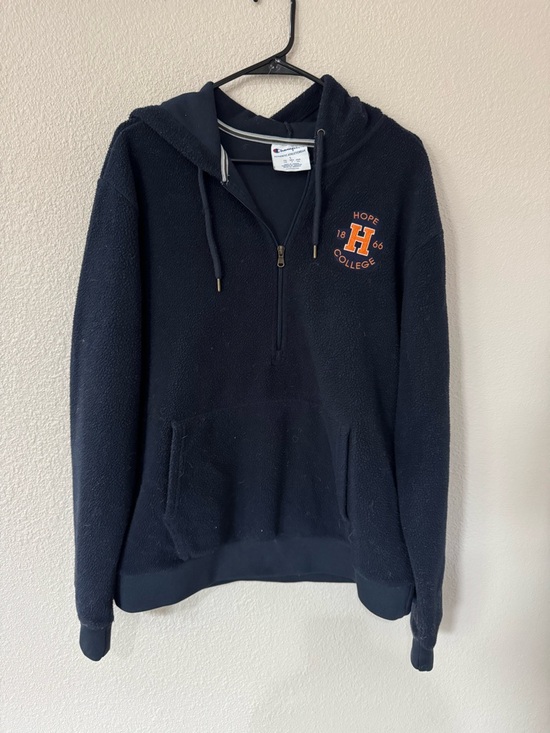 Champion Tops - Hope College Women’s Fleece Hoodie Size Large Champion